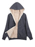 DAMEN FLEECEJACKE MIT KAPUZE | LANGARM WARM UND GEMÜTLICH
